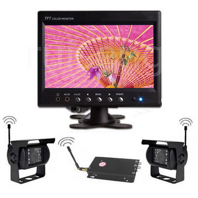 7 Inch TFT-LCD Wire and Wireless Truck Car Rear View System