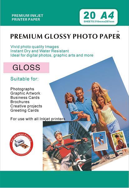 gloss sticker photo paper