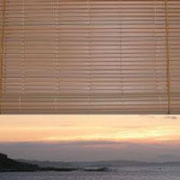 1/4 oval PVC roll-up blind