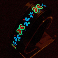 Electroluminescent light up battery operated neon flashing glow bracelet
