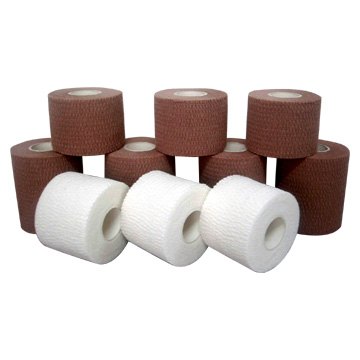 Latex free cotton adhesive elastic tape