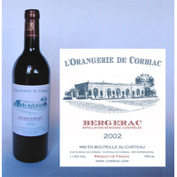 French Red Wine - L'Orangerie de Corbiac Bergerac AOC