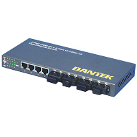 4-Port 100M FX + 4-Port 10/100M TX Fast Ethernet Switch With V-LAN