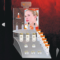 shelf for cosmetics