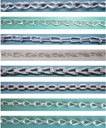 weldless chain, single jack chain, sash chain, double loop chain, plumbers chain