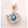 evil eye gold pendant