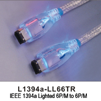 IEEE 1394 lighted cable