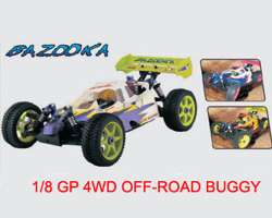 1:8 R/C gas powered 4wd off-road TRUCK. - 94083