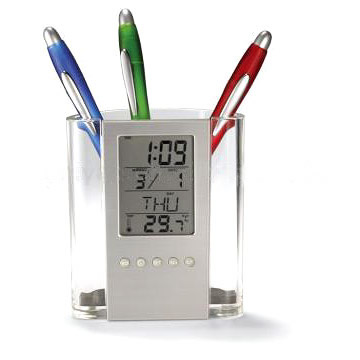 pen holder with calender