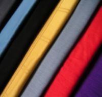 100% Cotton Knitted Single Jersey Fabric, Mercerized, Color Specified