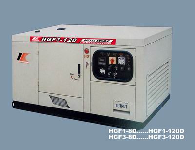 HGF3 series of diesel generating sets soundproof
