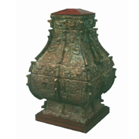 antique bronze vase,lamp holder