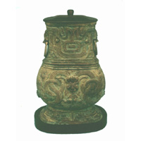 Antique imitation dragon vase