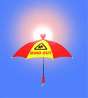 Safety & warning umbrella
