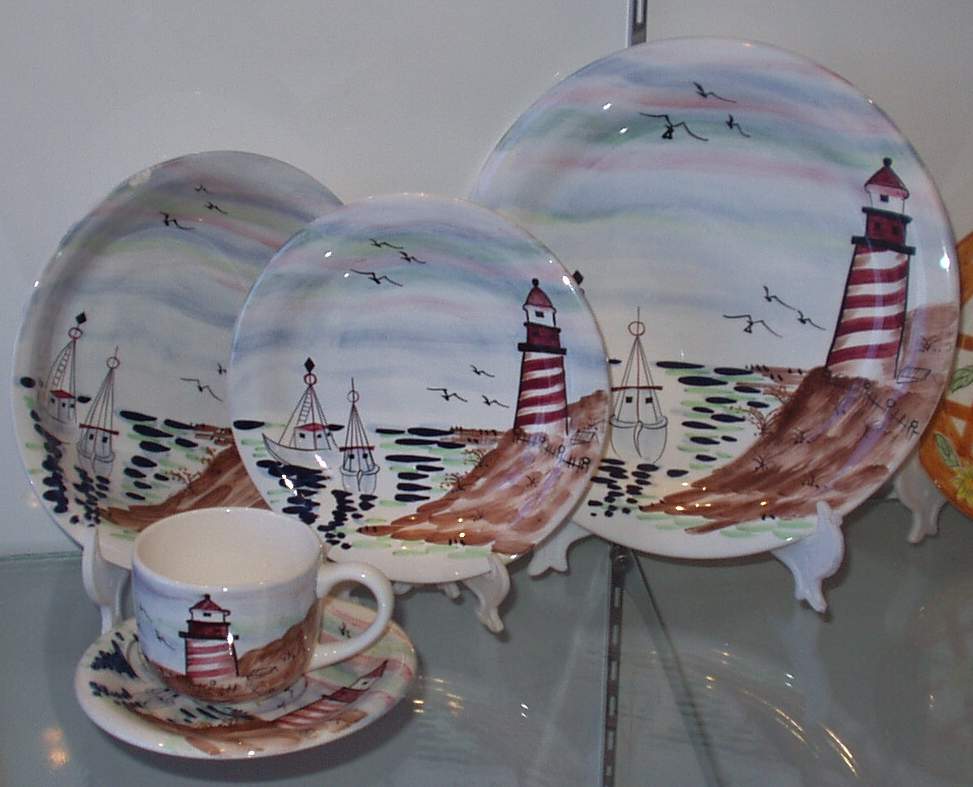 20pcs porcelain dinner set with hand painted design