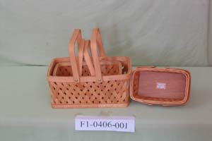 wood basket,wood handicraft,handmade basket