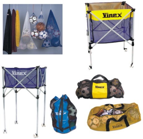 BALL CARRYING CARTS, RACKS, BAGS AND NETS