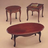 Cherry Finish Oval Conference Table