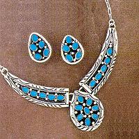 Mini Cluster Necklace & Earrings