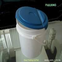 Easy Folding Lid Pail, Plastic Buckets, Containers