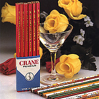Crane Brand 906/908 Yellow Hexagonal Wood-Cased with Eraser Pencil