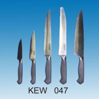 5-pc Kitchen Knife Set | Grey Matte Handle with Jagged End!!salesprice