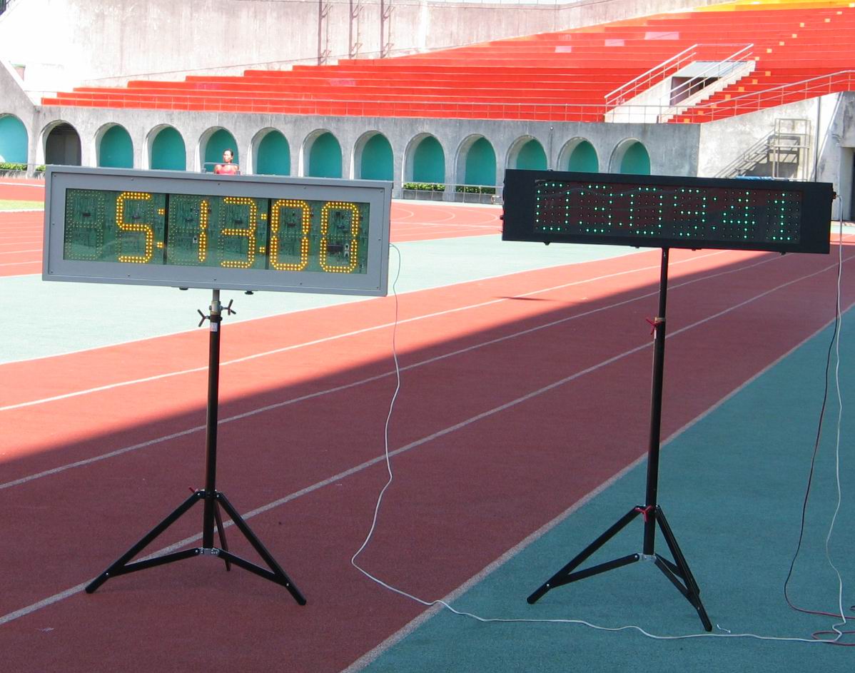 6" & 9" digit height of 6 digits Race Clock