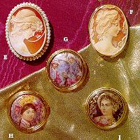 Cameos and Porcelain Jewelry