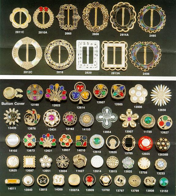 Buttons, Button Covers & Buckles