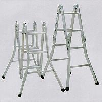 Aluminum Folding Ladder With Flared Legs 