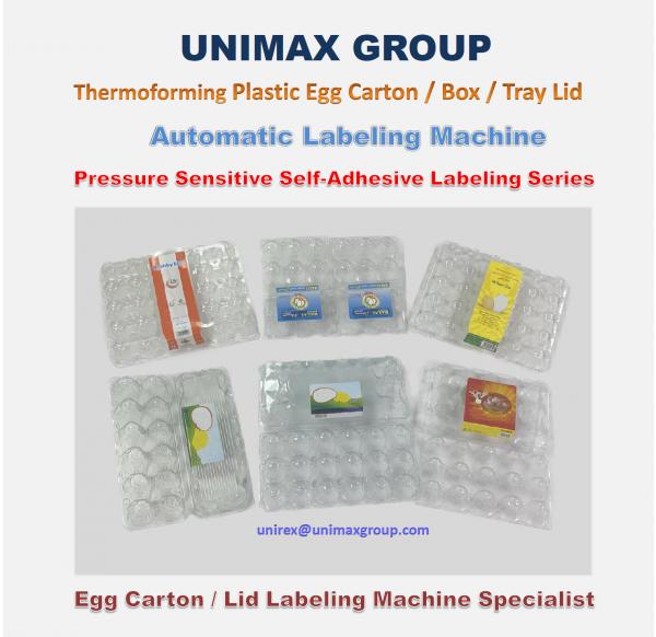 Plastic/PET Thermoforming Egg Carton Labeling Machine