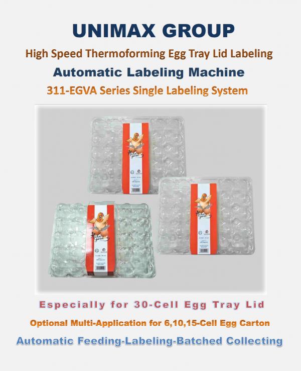 311-EGVA-S5HBC High Speed Egg Tray Lid/Egg Carton Labeling Machine (Automatic Feeding-Batch Separation-Collecting System)!!salesprice