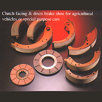 Clutch Facing & Drum Brake Shoe for Agricultural Vehicles or Special Purpose Cars