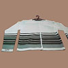 Ladies Round Neck L/S Stripe Cardigan