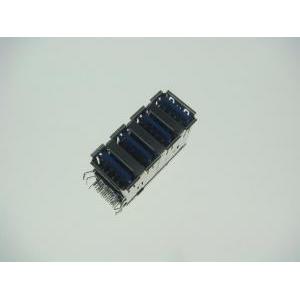 USB 3.0 A Type Quadruple Port(4 Layers) Right Angle, Dip Type W/O Spring(Long Body)!!salesprice