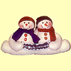 Double Snowman Ornament
