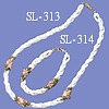 Mop Shell Necklace, Bracelet