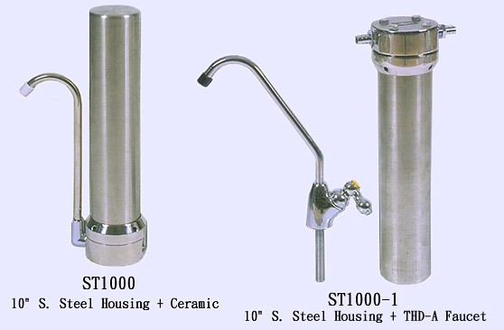 10" S. Steel Housing + Ceramic, 10" S. Steel Housing + THD-A Faucet