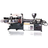 NSK-296 Rotary Type Automatic Air Blowing Plastic Shoes Injection Moulding Machine