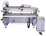 LARGE-FORMAT FLAT BED SCREEN PRINTING MACHINE --With sliding table