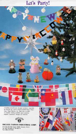 Paper Products, Banners, Flags, Ornaments