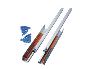 single extension soft closing concealed ball bearing drawer slides/runners
