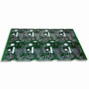 2 Layers PCB with 0.5mm0.5oz Copper Thickness, HASL and Green Solder Mask, RoHS Complaint