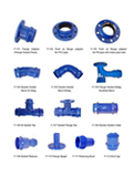 Ductile iron pipe fittings for PVC