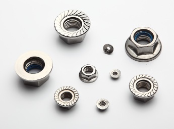 Stainless hex flange nuts
