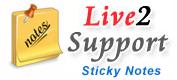 Live2support Sticky Notes