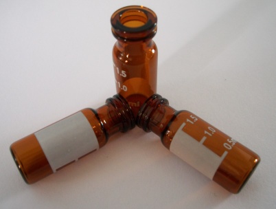 2ml amber snap autosampler vial with septas and caps