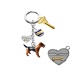 Enamel keychain unique pet themed gifts for pet lover