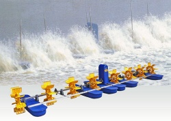 8 impellers long-arm paddlewheel aerator