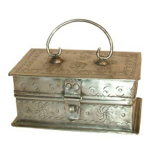Nickel Plated Iron Jewelery Box
